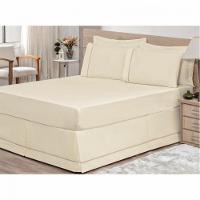 Saia para Cama Box Casal King 01 Peça Palha Bordados Ricardo - 3