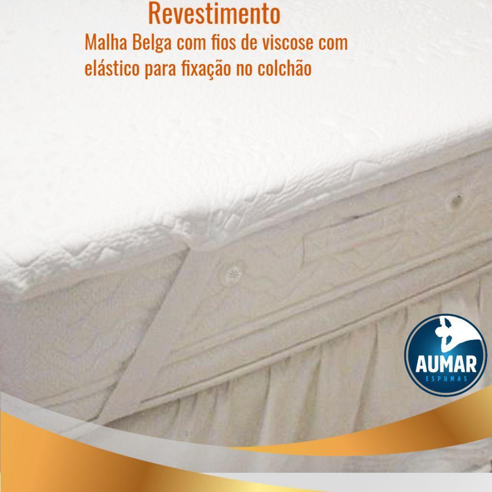 Pillow Top Visco Nasa Gel Cristais de Energia Queen Aumar - 8