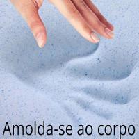 Pillow Top Visco Nasa Gel Cristais de Energia Queen Aumar