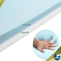 Pillow Top Visco Nasa Gel + Látex HR Foam Casal 8cm Aumar - 13