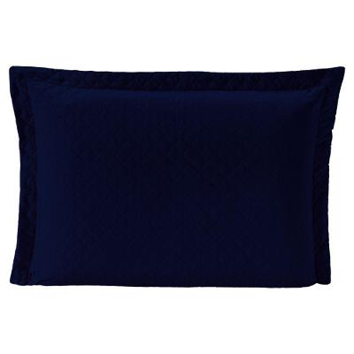 Porta Travesseiro Azul Marinho vermelho Avulso Dupla Face