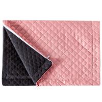 Porta Travesseiro Rosê preto Avulso Dupla Face com Zíper - 4