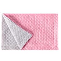 Porta Travesseiro Rosa branco Avulso Dupla Face com Zíper - 4