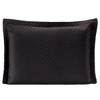 Porta Travesseiro Preto branco Avulso Dupla Face com Zíper - 1