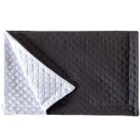 Porta Travesseiro Preto branco Avulso Dupla Face com Zíper - 3