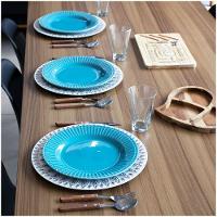 Sousplat Decorativo Branco Com Flores Em Rose 33cm - 7