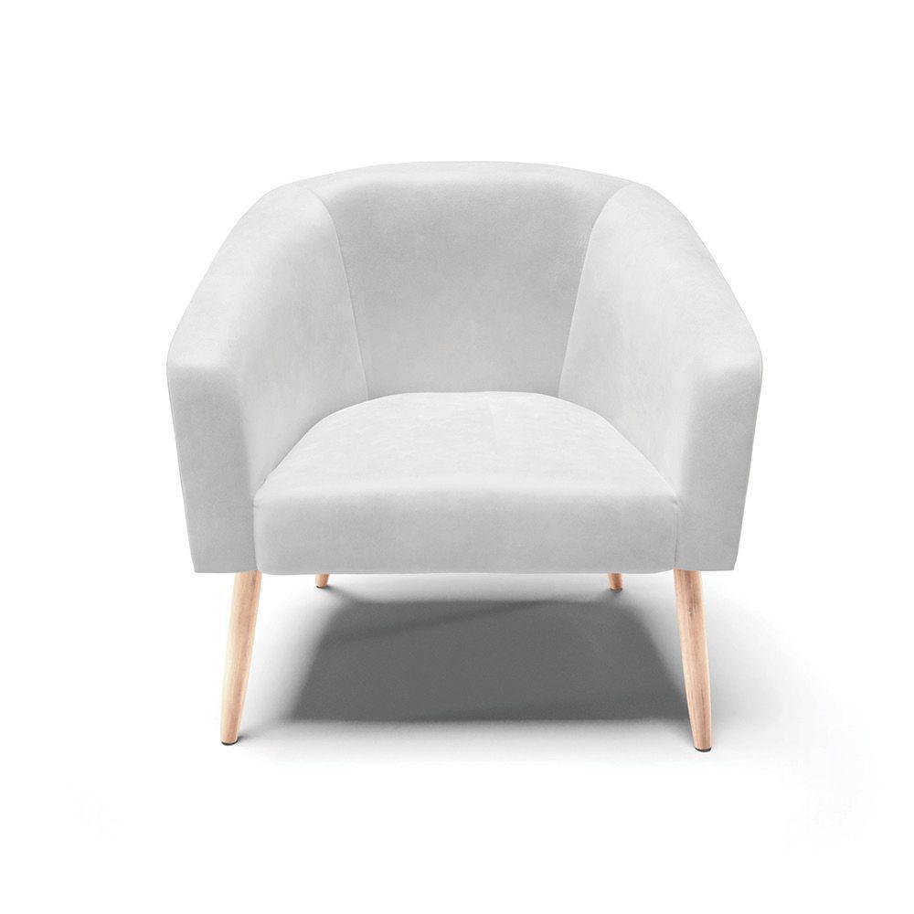 Kit 02 Poltronas no Branco Pés Palito D'rossi - 6