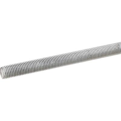 Barra Roscada Zincada 12,0mm Rosca MA Milímetro Grossa Passo 1,75mm 1,0m Vonder