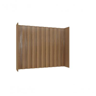 Bancada de Cozinha para Ilha Vitra Mocca UV sem Porta 3 Prateleiras MDF Marrom