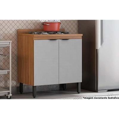 Balcão de Cozinha Modulado Firenze 2 Portas MDP 80CM Amendola Nude Demóbile