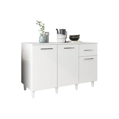Balcão de Cozinha Larissa Pop 3 Portas 1 Gaveta MDF 120CM Loja Doce Lar