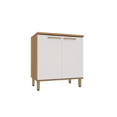 Balcão de Cozinha Duna 2 Portas MDF 60CM Freijó Cinammon Luciane Móveis