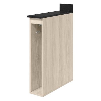 Balcão com Tampo Nicho Guardanapeiro Kali Premium MDF 15CM Nicioli Móveis