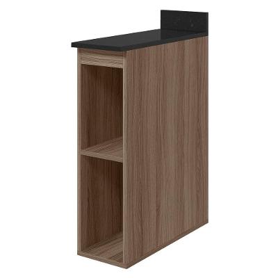 Balcão com Tampo Kali Premium sem Porta MDF 20CM Carvalho Toq Nicioli Móveis