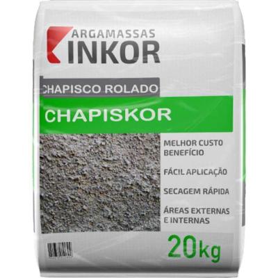 Argamassa Chapiskor Aplicação com Rolo Aderência Eficiente Inkor 20KG