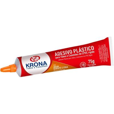 Adesivo para Soldagem de Tubos e Conexões 1388 Alta Resistência Vermelho Krona 75g