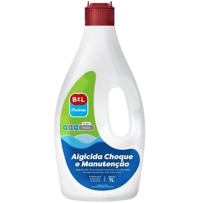Algicida Choque e Manutenção Elimina Algas Líquido 1L Belfix