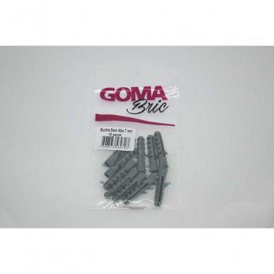 Bucha Plástica Bucha Plastica 07mm com Aletas Branco Goma 10 PECAS