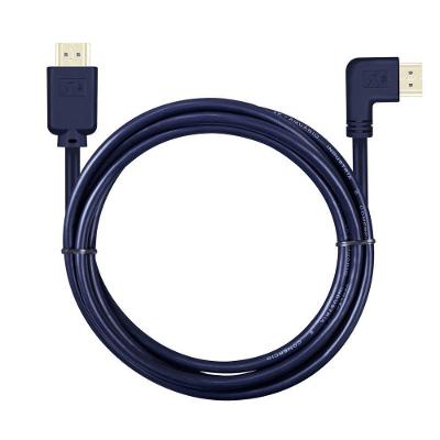 Cabo HDMI 4K902 Resolução 4K 3D HDR Ready Conector 90 Graus Preto Aquário 2M