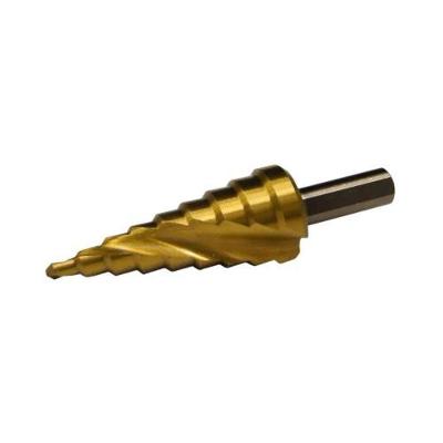 Broca Escalonada para Metais 4 X 20mm Heavy Duty HSS Titânio Encaixe Espiral Bivolt