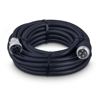 Cabo Extensor Microfone PTT AC-04 4 Pinos 5 Metros Cabo de Áudio Blindado Aquário