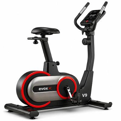 Bicicleta Ergométrica Evox Fitness V9 Vertical Magnética Disco 10kg 15 Níveis Suporta 130kg Uso