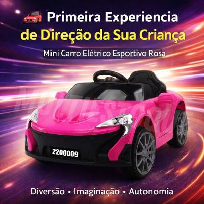 Carro Elétrico Infantil Mini Esportivo Mc Laren Tração Suave Assento Anatômico Rosa Unitoys