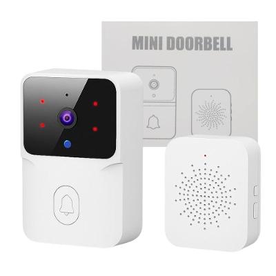 Campainha Inteligente T&ZA X9 Mini Doorbell Wi-Fi HD Visão Noturna Áudio Bidirecional Branco