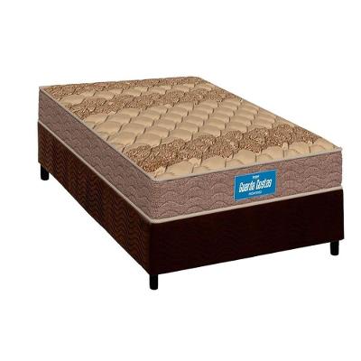 Cama Box com Colchão Solteiro Ortopédico D33 Próintense Anatômico Guarda Costas Marrom Probel
