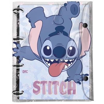 Caderno Argolado DAC Stitch A4 192 Folhas 10 Divisórias Azul