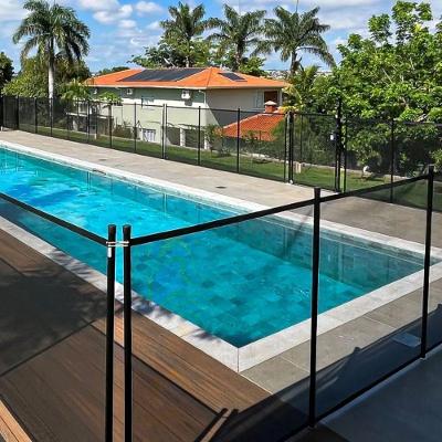 Cerca Removível de Proteção para Piscina Premium com Alumínio Reforçado e Tela de Nylon Transparente
