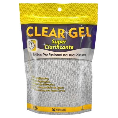 Clarificante para Piscina Clear Gel Elimina Água Turva Rapidamente 100g Maresias
