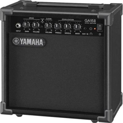 Cubo para Guitarra Yamaha GA15II 15W RMS com Controle de Som Preto 15W RMS