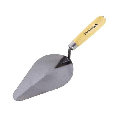 Colher de Pedreiro Oval 8 Profissional Lâmina Resistente Canto Redondo Inox Etilux