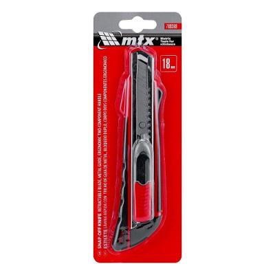 Estilete Profissional Lâmina Retrátil 18MM Ponta Metálica Dupla Fixação MTX 1 Peça