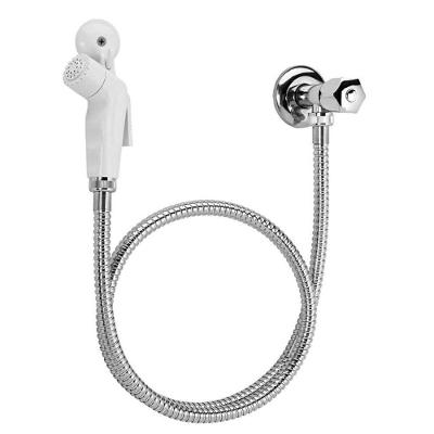Ducha Higienica Pop Branca com Registro e Flexivel Cromado Branco Blukit Bivolt