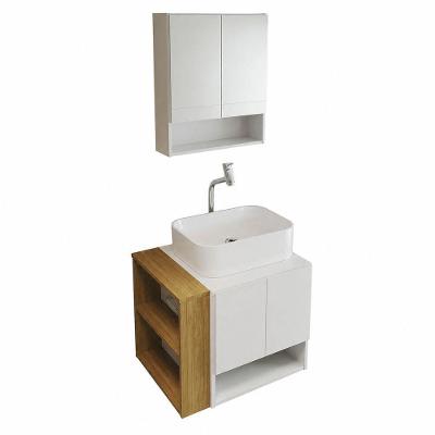 Gabinete para Banheiro com Espelheira e Cuba de Sobrepor Gabinete Troia com Cuba Oxford 4 Portas 1