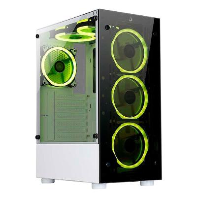 Gabinete Gamer Glass 06X Frost White ATX M-ATX ITX Branco Rise Mode