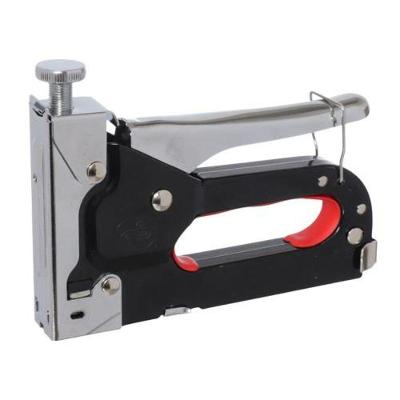Grampeador Tapeceiro 4-14mm Acabamento Profissional Preto Prata Etilux Bivolt