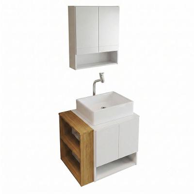 Gabinete para Banheiro com Espelheira e Cuba Troia com Cuba Torino 4 Portas 1 Prateleira Loja Doce