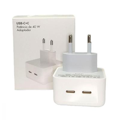 Fonte de Carregamento USB-C Altomex 02 Portas Tipo-C 40W Branco 1 Unidade para Celular e Tablet