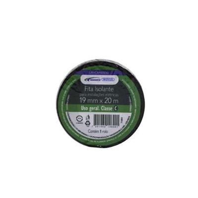 Fita Isolante Fita 19MM X 20M Uso Geral Residencial Preto PVC Bivolt Amanco