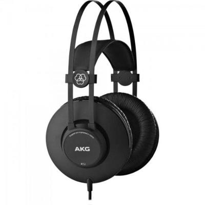 Fone de Ouvido AKG K52 Profissional com Driver 40 mm 18Hz ~ 20KHz Preto