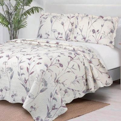 Kit Cobre Leito Evolution Sandy Queen 3 Peças 100% Poliéster Dupla Face Estampado Floral Casa Scarpa