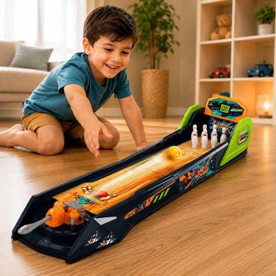 Jogo de Boliche Infantil Estilo Arcade com Lançador Automático e Efeitos de Luz 85CM