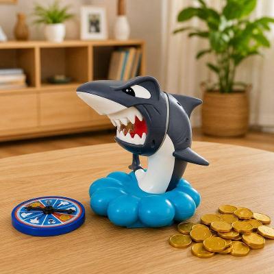 Jogo Tubarão Pirata Cuidado para Não Acordar o Monstro Estimula Coordenação Motora Plástico