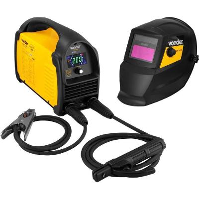 Inversor para Solda Eletrodo e TIG IM 228 200A Bivolt com Máscara Automática Vonder