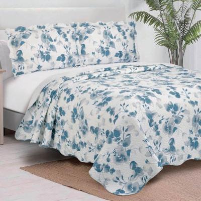 Kit Cobre Leito Evolution Lunera Casal 3 Peças 100% Poliéster Estampado Floral Casa Scarpa