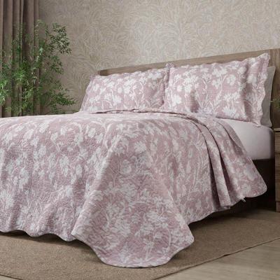 Kit Cobre Leito Evolution Casal 3 Peças 100% Poliéster Dupla Face Floral Nara Casa Scarpa