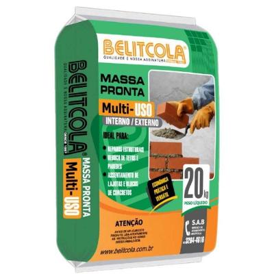 Massa Pronta Multiuso 20kg Pronto para Uso Cinza com Acabamento Uniforme Bivolt 20KG